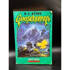 R.L. Stine Goosebumps Ghost Beach Paperback Book‎ Unnumbered Vintage READ